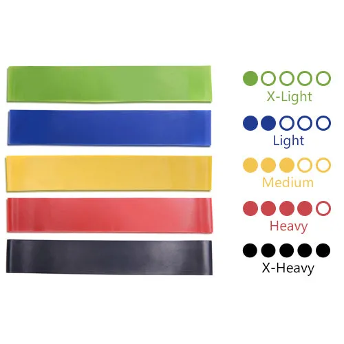5pcs/Set Elastic Resistance Bands Workout Rubber Loop For Fitness Gym Strength Training Elastic Bands Fitness Equipment Expander