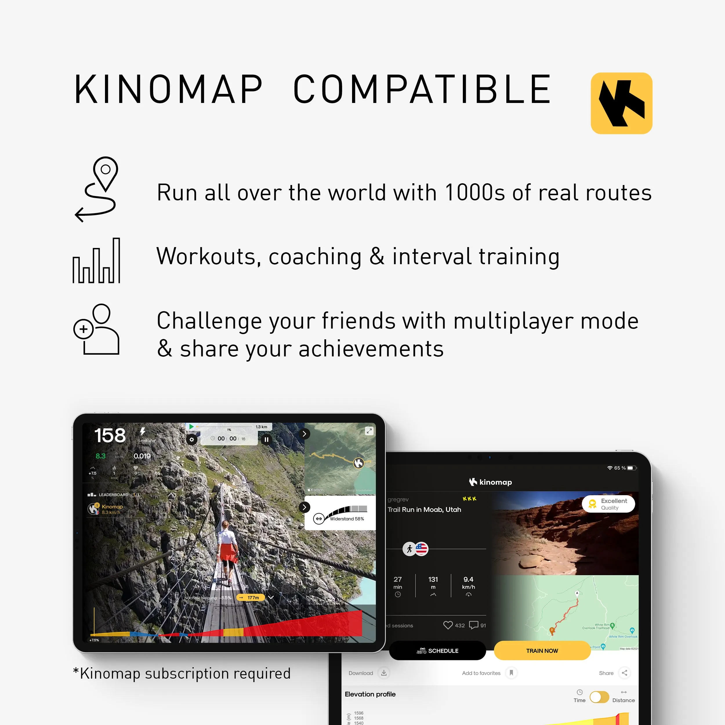 Adidas T-19x Treadmill with Zwift/Kinomap