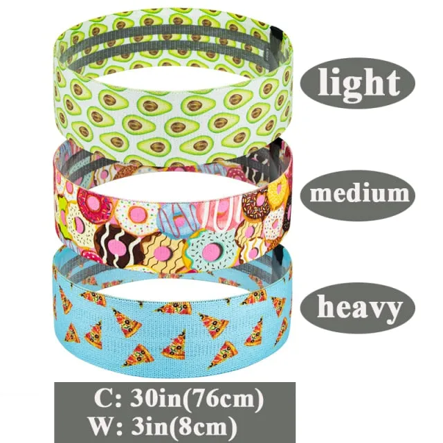 Booty Fabric Resistance Bands (print)