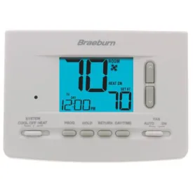Braeburn Builder Model 2020 Programmable Thermostat (1 Heat/1 Cool)