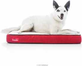 Brindle Waterproof Designer Memory Foam Pet Bed-Removable Machine Washable Cover-4 Inch Orthopedic Pet Bed-Joint Relief