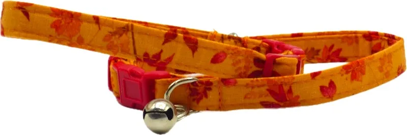 Cat & Kitten Collar Range "Autumn Leaves" by Mabel & Mu