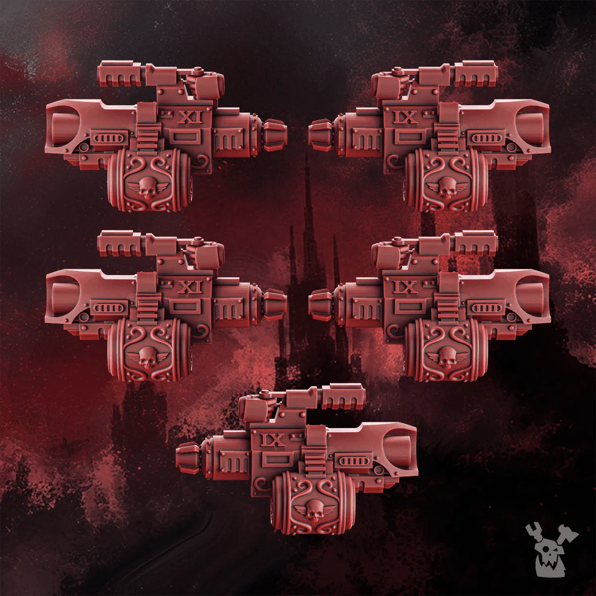Crimson Wings Rocket Launchers Set x5