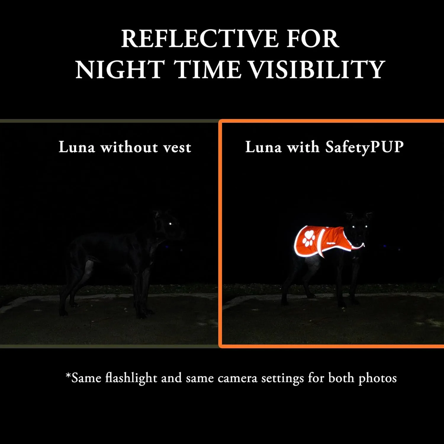 Dog Reflective Vest  Multiple Color Options with Hi-Vis Fluorescent Visibility Helping to Safeguard Your Pet On/Off Leash in Urban & Rural Areas.