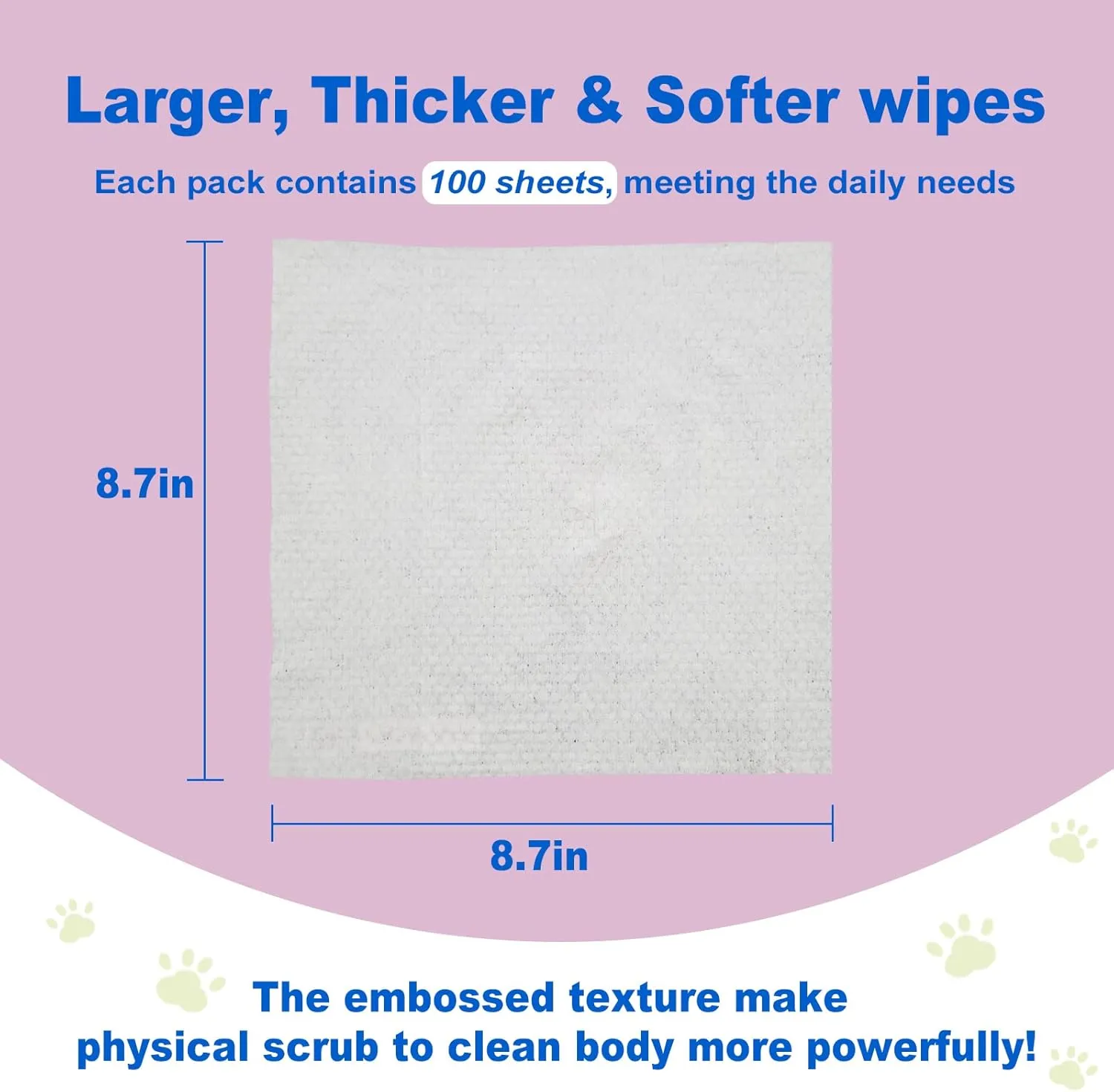 DR.EASY Lavender 200ct Scent Pet Wipes for Dogs and CatsEars, Face, Butt, Body and Eye Convenient, NatureHome or TravelBest Pet Supplies
