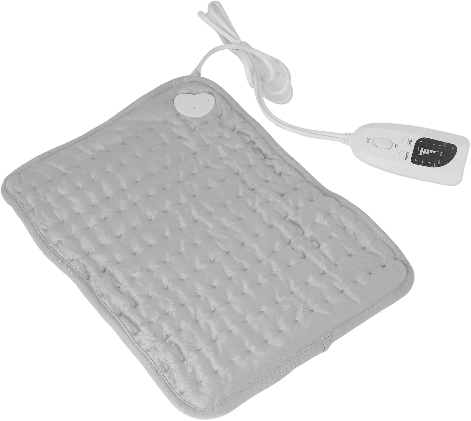 Electric Heating Pad, Smart Timer 6 Temperature Modes Warm Pad for Waist (UK Plug 220V)