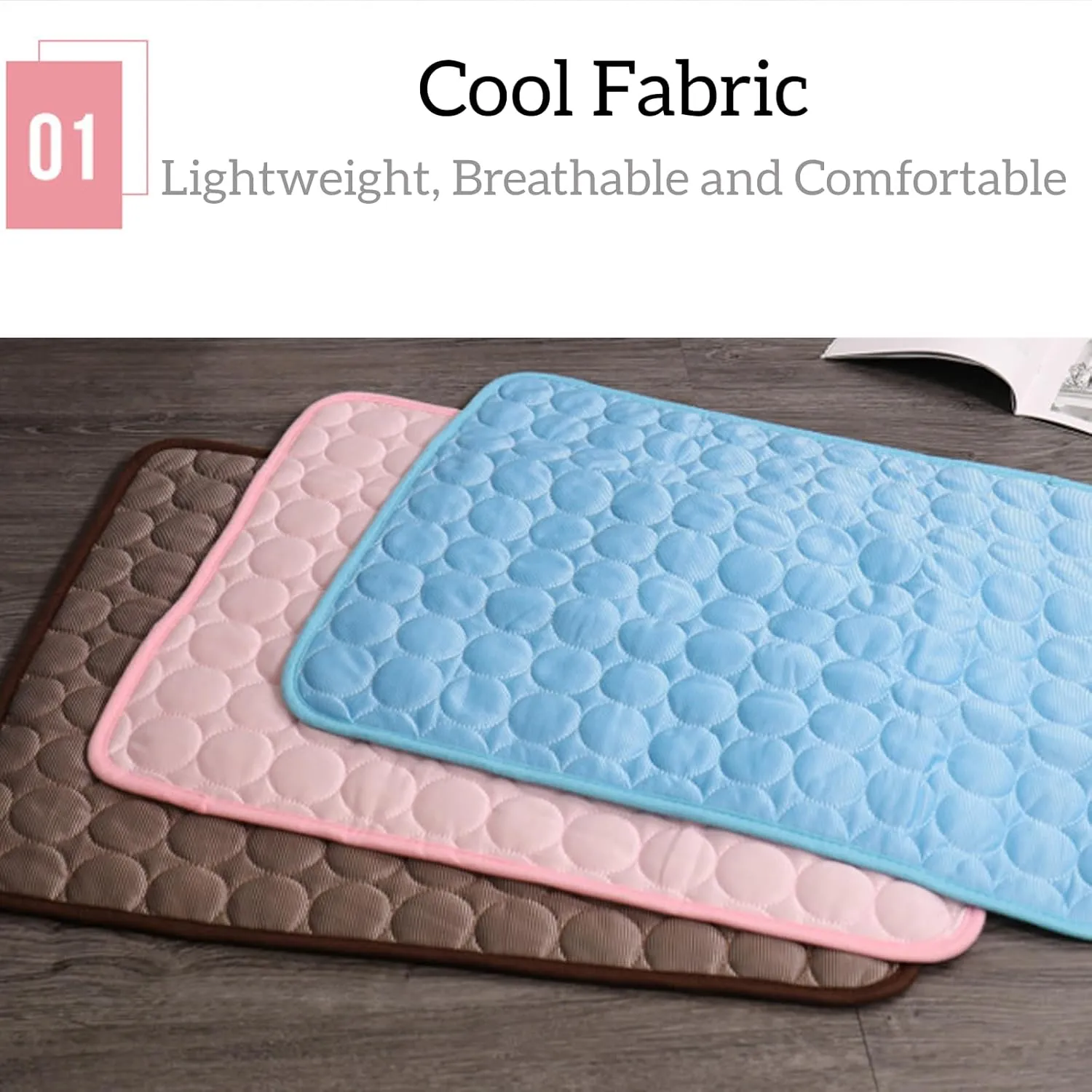 Furry Basics Coolingmat, Dog Cooling Mat, Pet Cooling Mats for Dogs, Cool Mat for Dogs, Cool Pet Pad (Grey, X-Large)