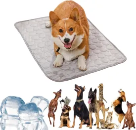 Furry Basics Coolingmat, Dog Cooling Mat, Pet Cooling Mats for Dogs, Cool Mat for Dogs, Cool Pet Pad (Grey, X-Large)