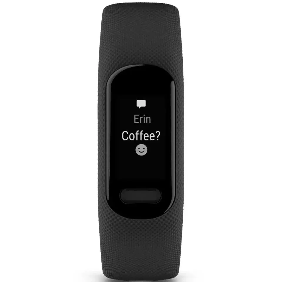 GARMIN vívosmart 5 - Smartwatch - Black Case with Black Silicone Band (Small/Medium)