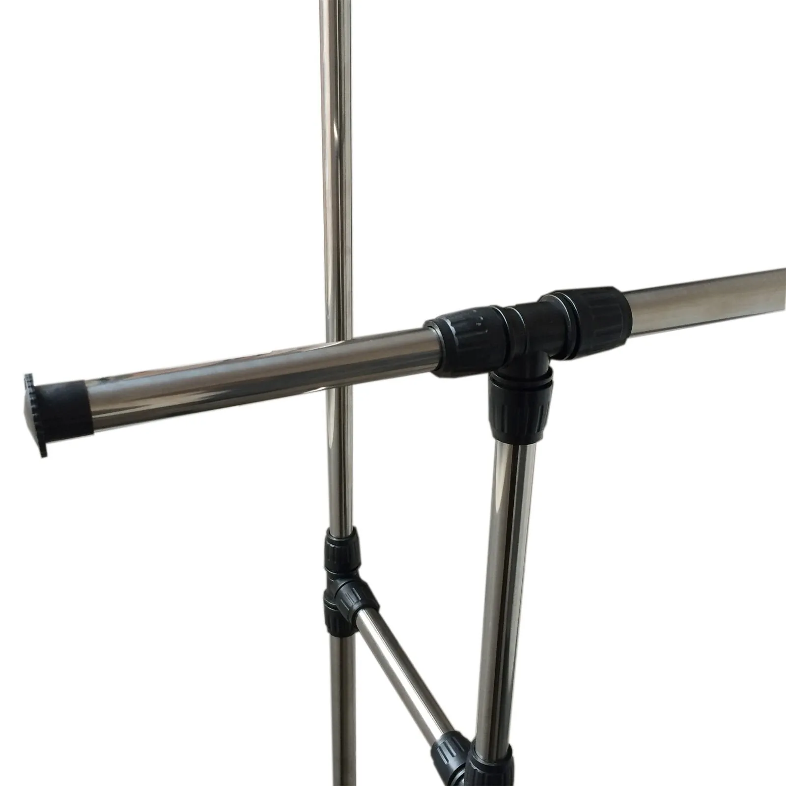 Generic QY-US4-16Jun6-5683689 PORTABLE CLOTHES HEAVY DUTY RAIL ADJUSTABLE DOUBLE DOUBLE HEAVY IL ADJU GARMENT RACK NT RACK HANGER ROLLING LING GARMENT RACK