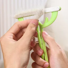 Green Double Sided Pet Hair Remover Scraper Tool