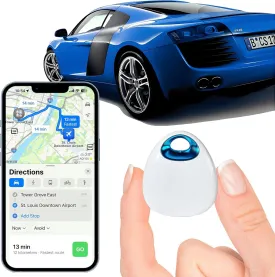 Hidden GPS Tracker for VehiclesMini Car GPS Locator,Real-Time Tracking, 365-Day Battery, Waterproof Anti-Theft Device, App for Android and iOS,No SIM Card Required,No Monthly Fee