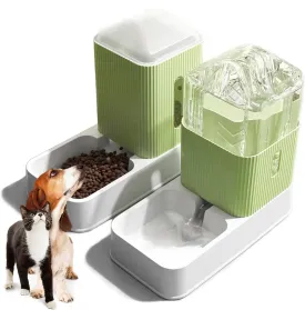Kathson Automatic Dog Feeder, 3.5L Capacity, Plastic Material, Self-Feeding Station for Multiple Pets