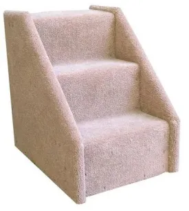 Mini 3 Step Dog Steps - Beige