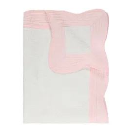 Monogram Quilt - White/Pink