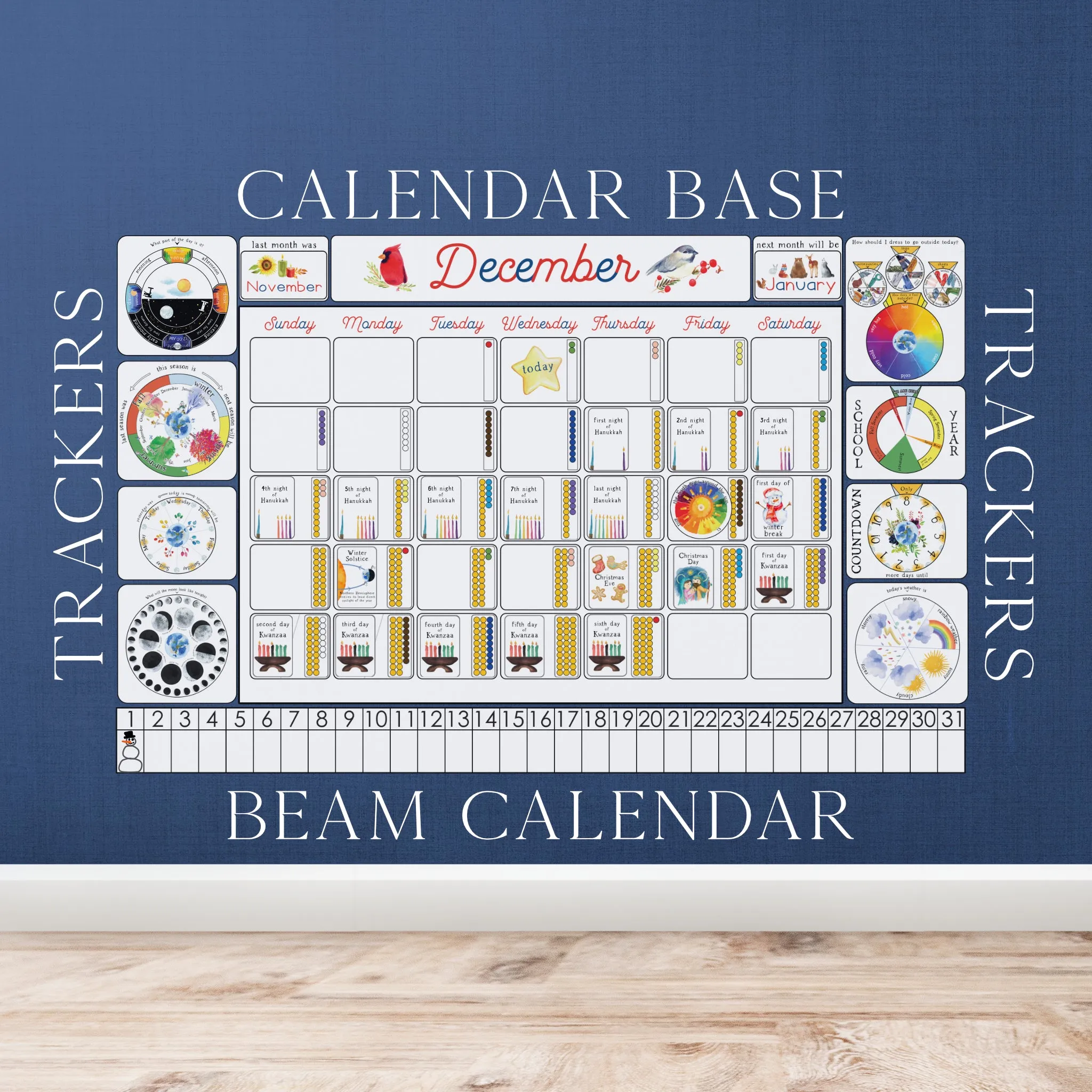 Montessori Circle Time Calendar Set MEGABUNDLE!