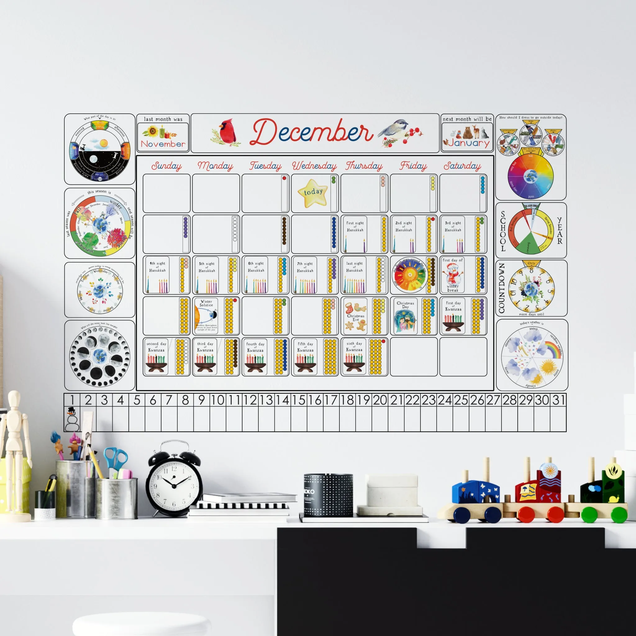 Montessori Circle Time Calendar Set MEGABUNDLE!