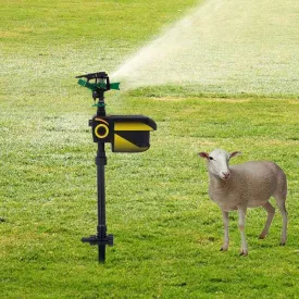 Motion Activated Sprinkler, Garden Protection Sprinkler, Automatic Solar Powered Motion Activated Sprinkler Water Spray, Animals Deterrent Motion Sensor Sprinkler for Farmland, Lawn