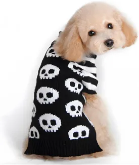 NACOCO Pet Sweaters Skeleton Sweater The Cat Dog Clothes Pet Clothing Little Puppy Dog Sweaters (X-Small)