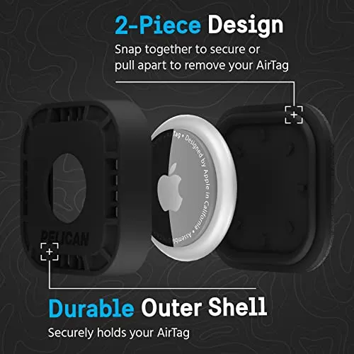 Pelican Protector - Airtag Holder / Case with 3M Adhesive Sticker