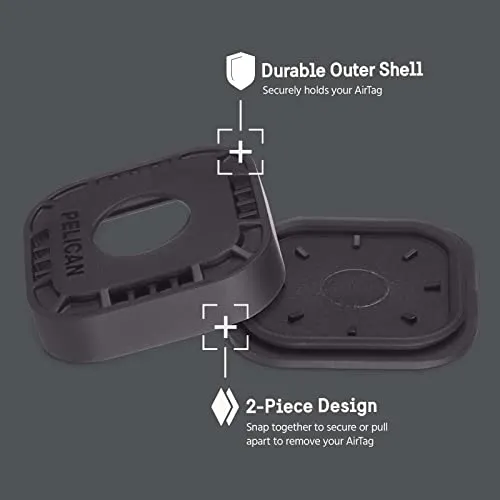 Pelican Protector - Airtag Holder / Case with 3M Adhesive Sticker