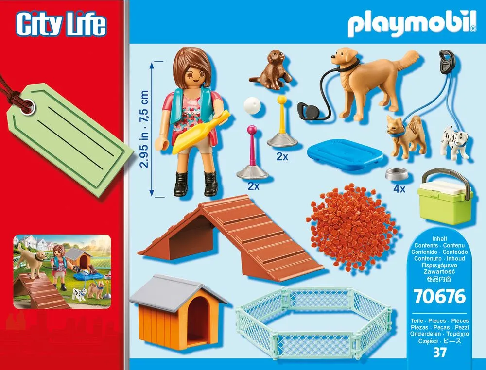 Playmobil 70676 City Life Dog Trainer Gift Set Small