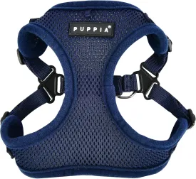 Puppia Dog Harness Comfort Mesh Step-in All Season No Pull No Choke Walking Training Adjustable Neck & Chest for Small & Medium Dog - Navy - XL