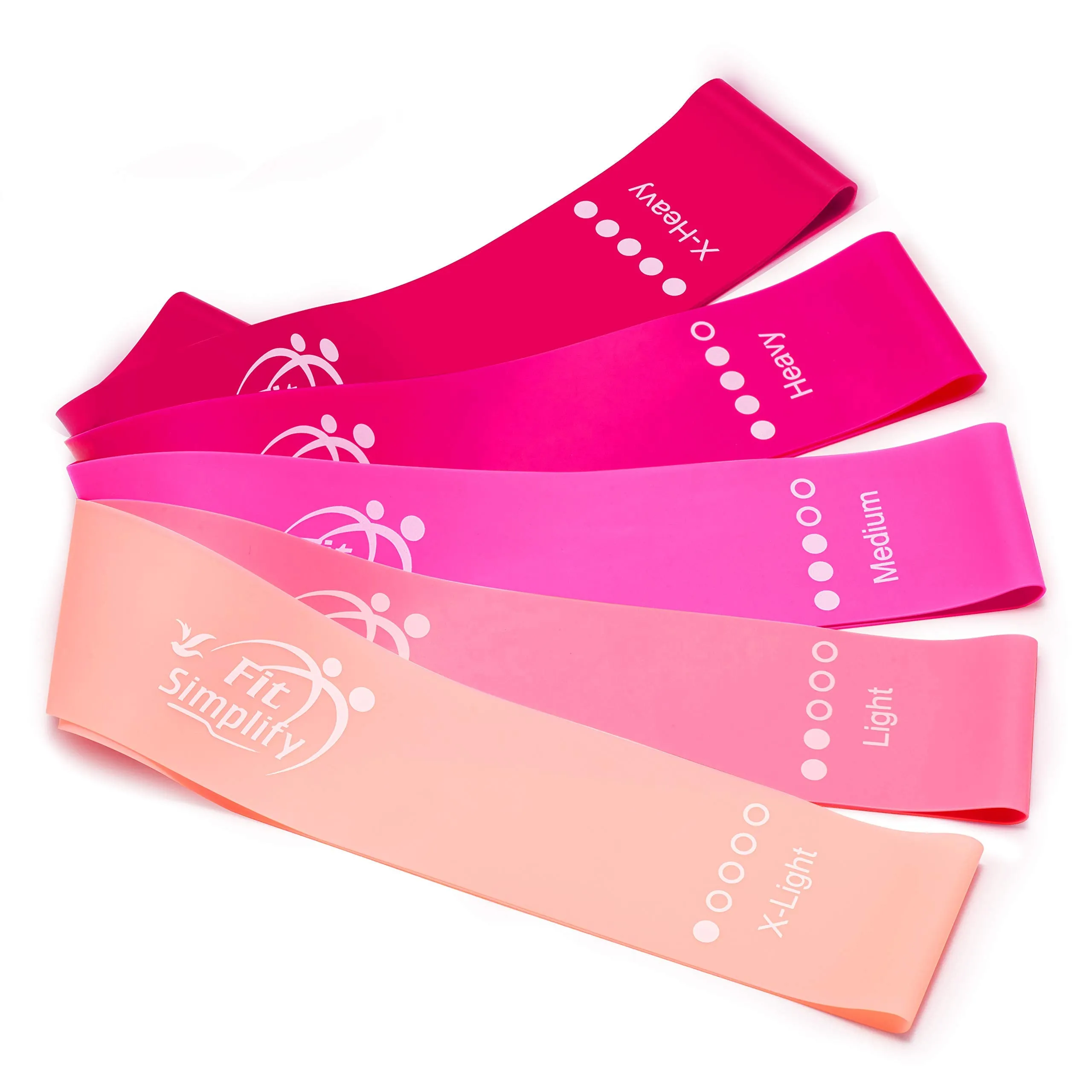 Resistance Exercise Bands, Set of 5