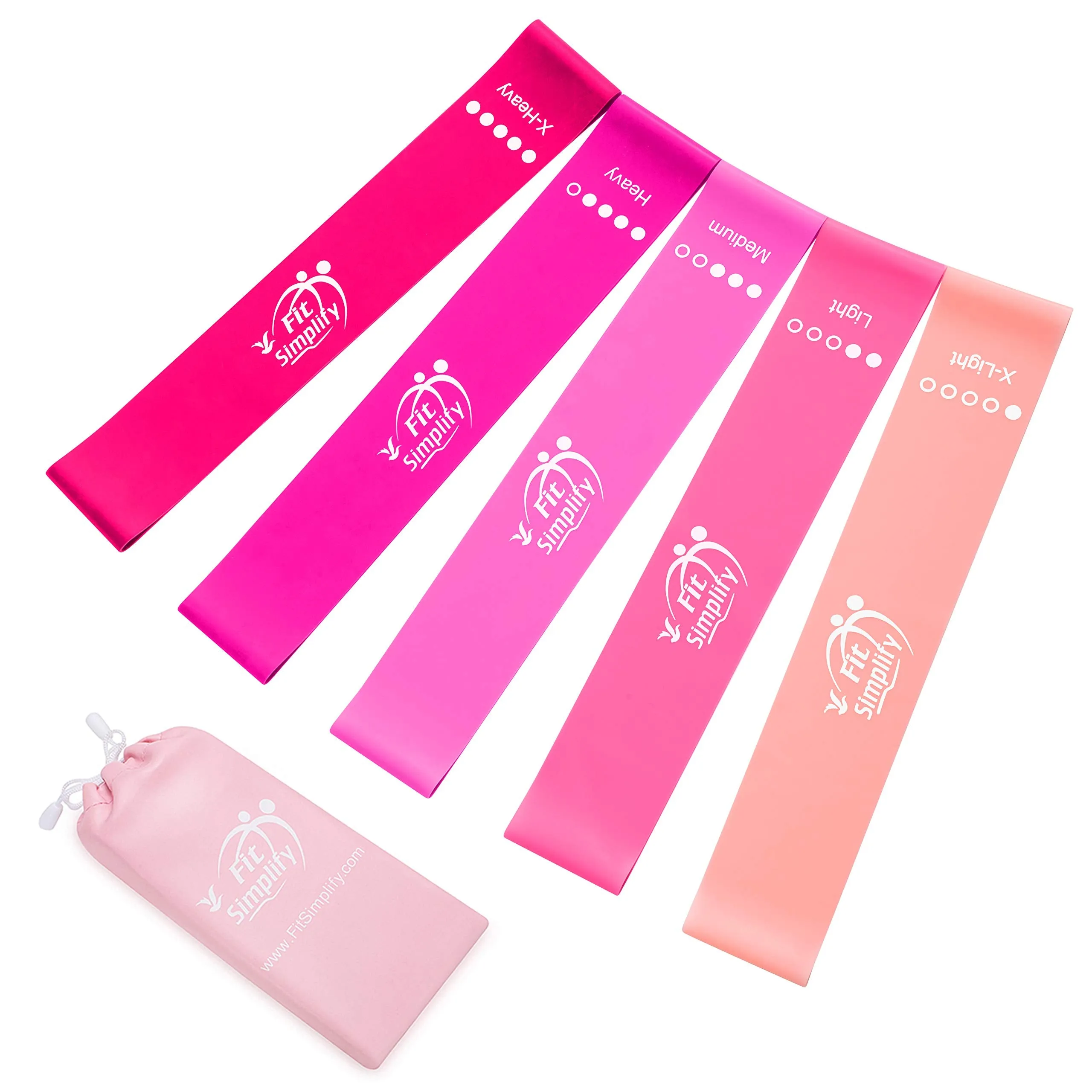 Resistance Exercise Bands, Set of 5