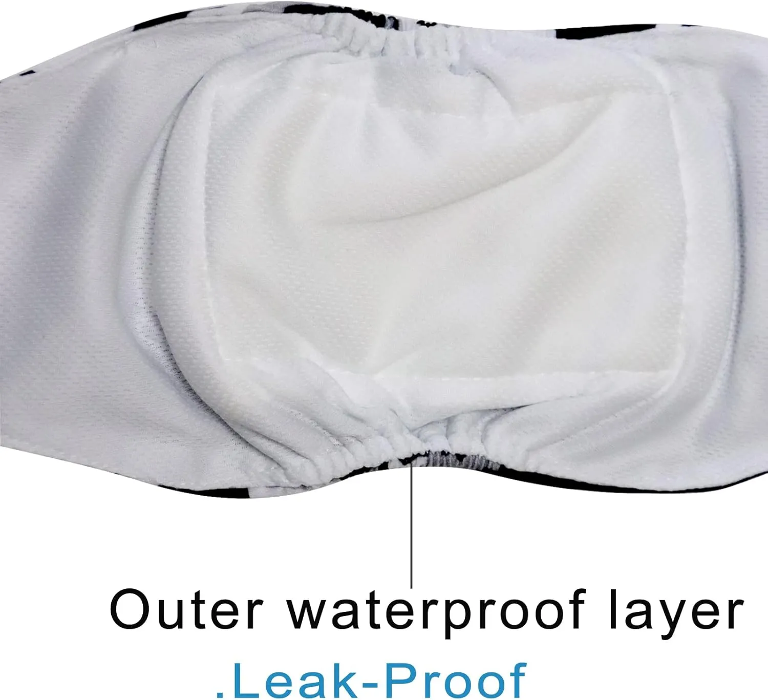 Reusable Belly Bands for Small Dogs,4 Pack Premium Washable Dog Diapers Male Puppy Nappies Wrap,XS