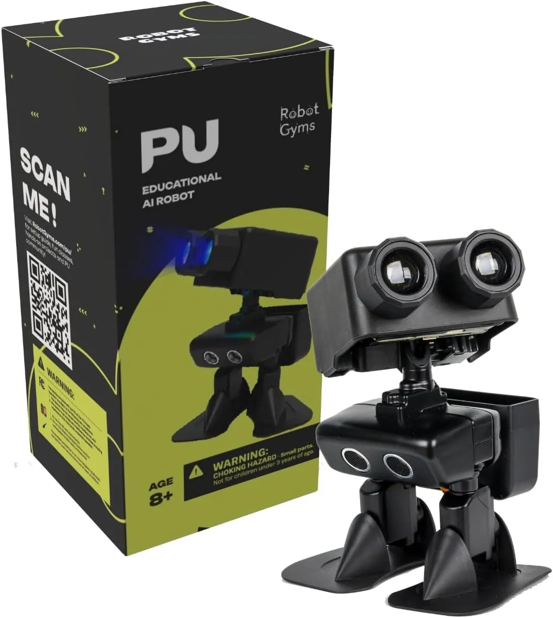 Robot PU  Adorable AI Humanoid Robot | STEM Toy with Micro:bit | Programmable, Interactive & Upgradable | Walks, Dances, Talks & Sings | Self-Balancing | Remote & Autopilot | 30  Free Online Classes