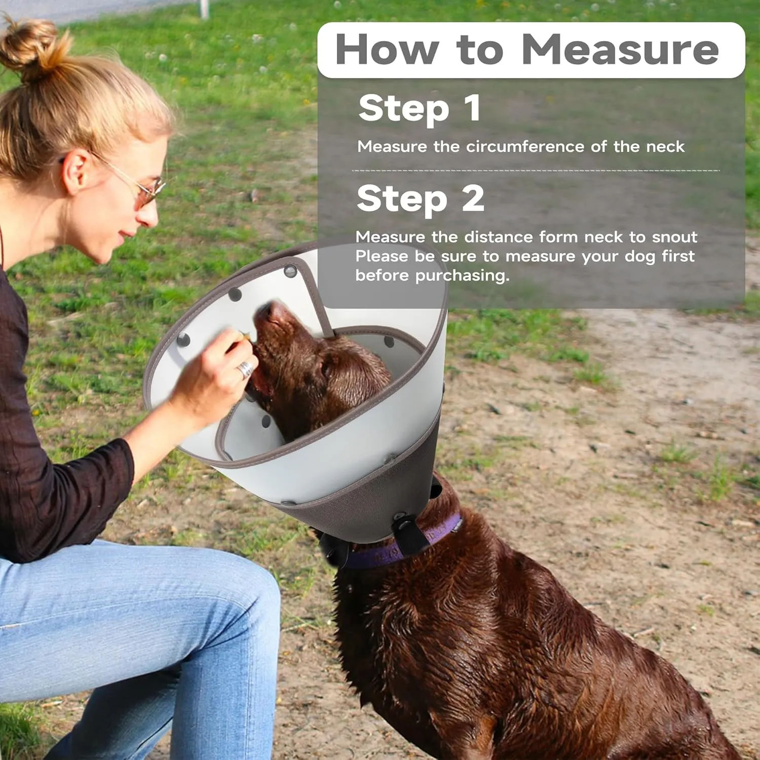 Soft Dog Cone Collar After Surgery,Clear Padded Collar,E-Collars for Dogs to Prevent Licking Wound, Adjustable Dog Recovery Collar for Large Medium Small Dog,Elizabethan Collar XL