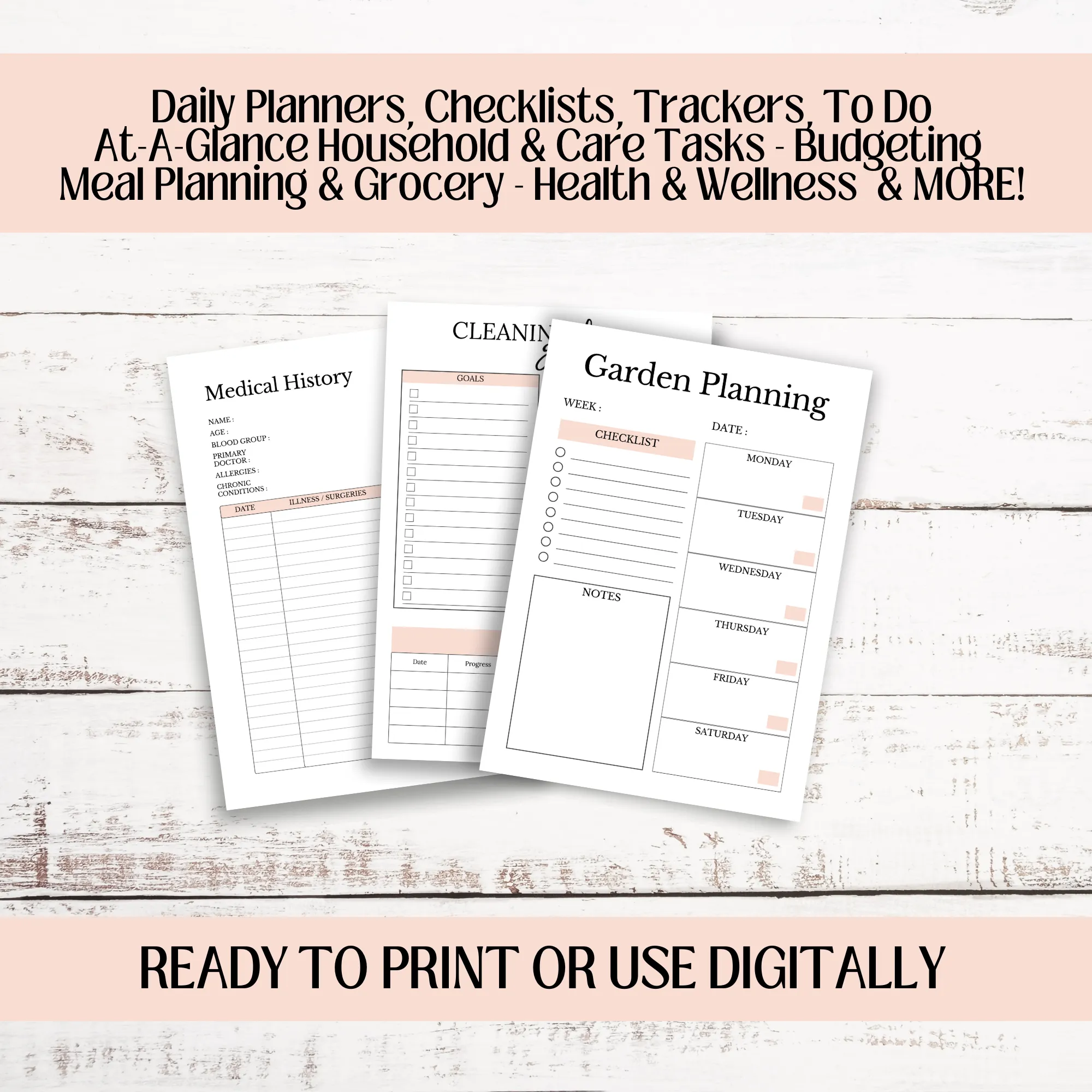 UNDATED LIFE PLANNER