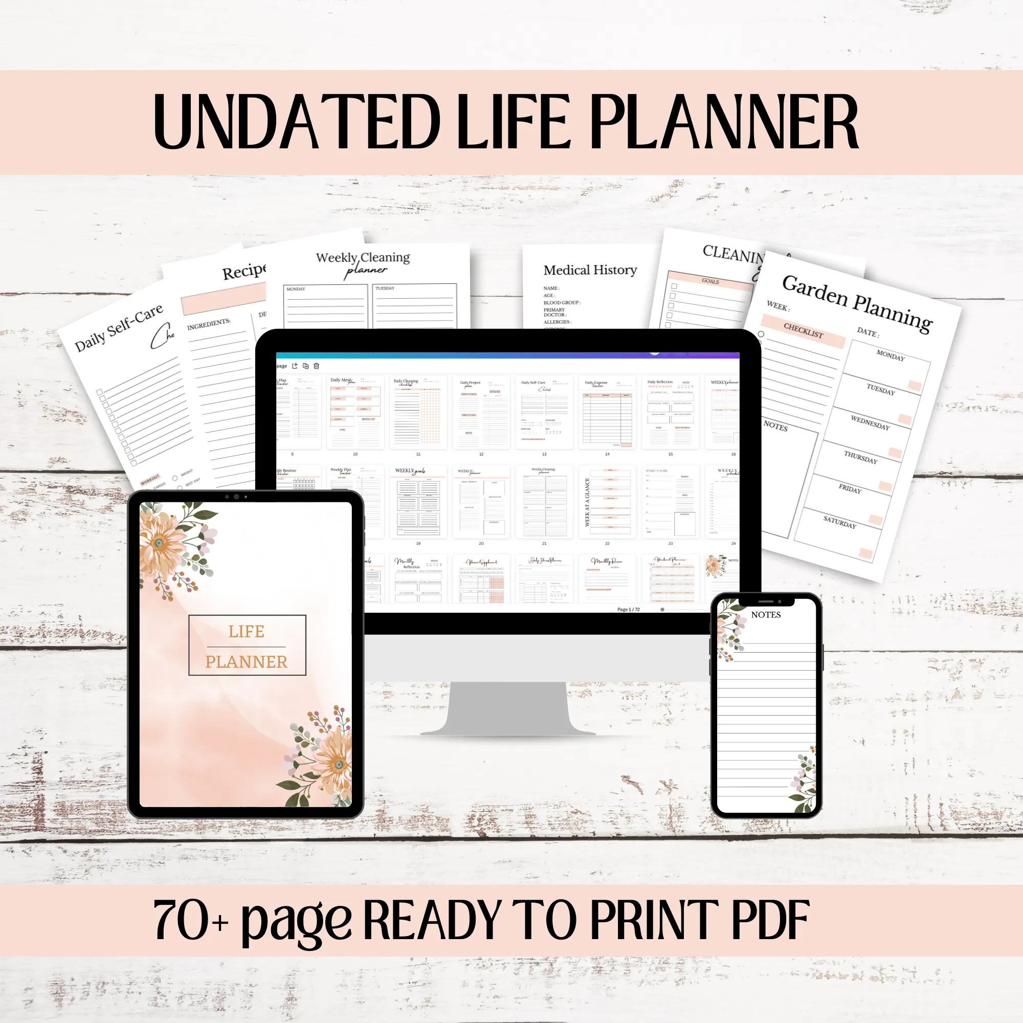 UNDATED LIFE PLANNER