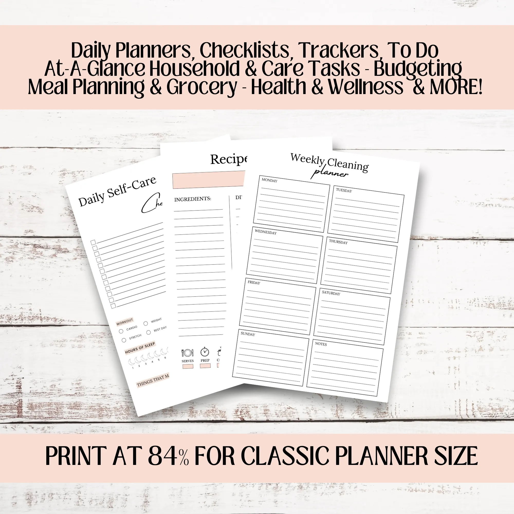 UNDATED LIFE PLANNER